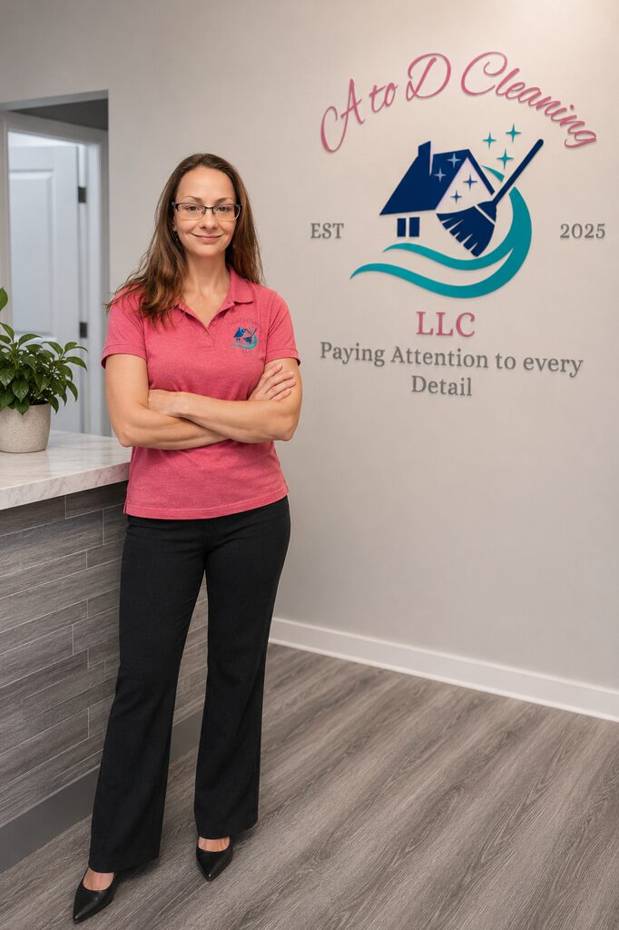 Olivia Mcknight, owner of A to D Cleaning LLC in Port Charlotte, FL